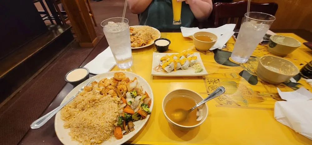 Chicken and Shrimp Spicy Yellowtail Roll