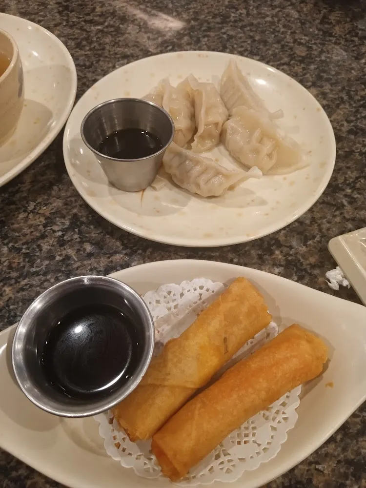 Steamed Dumplings and Egg Rolls